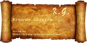 Kreiner Gizella névjegykártya